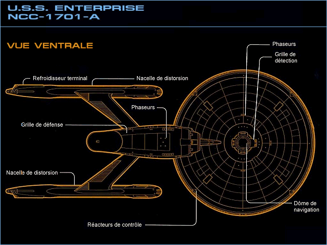 NCC-1701-A Enterprise vu du dessous