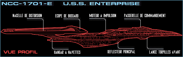 NCC-1701-E Enterprise vu de profil